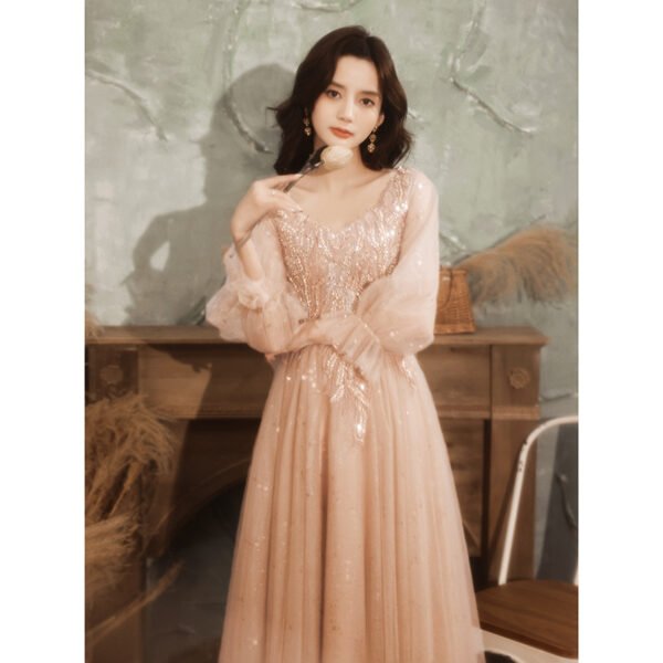 Fairy Temperament Princess Pink Dress - Image 2