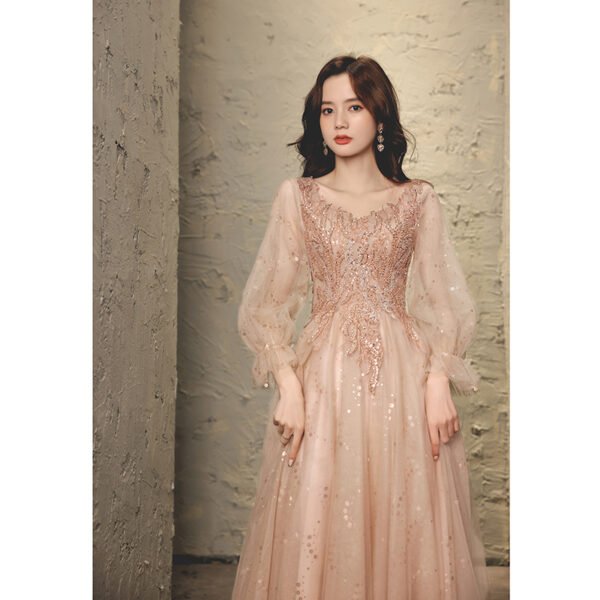 Fairy Temperament Princess Pink Dress - Image 3