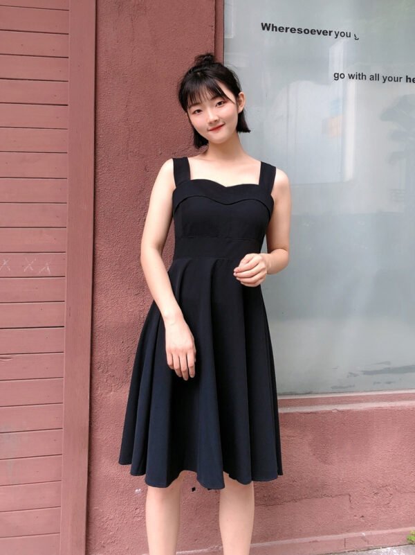 European And American Retro High-waisted Puffy Dress - Image 2