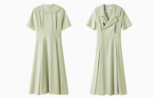 Professional Suit Dress Female Summer New Hepburn Style Temperament Was Thin Long Skirt - Image 7