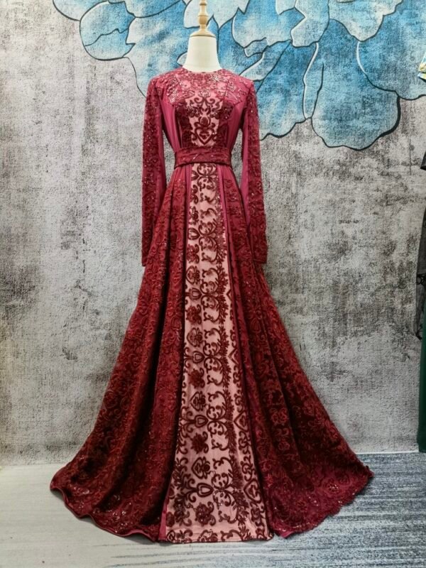 Women's Embroidered Aristocratic Dress Long Skirt - Image 3