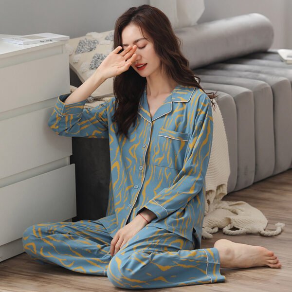 Women's Pure Cotton Long Sleeved Set For Casual Wear And Home Wear - Image 3
