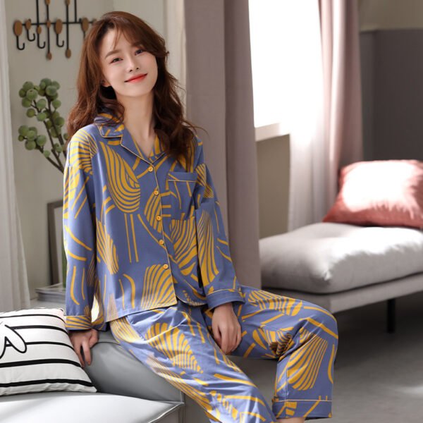 Women's Pure Cotton Long Sleeved Set For Casual Wear And Home Wear - Image 9