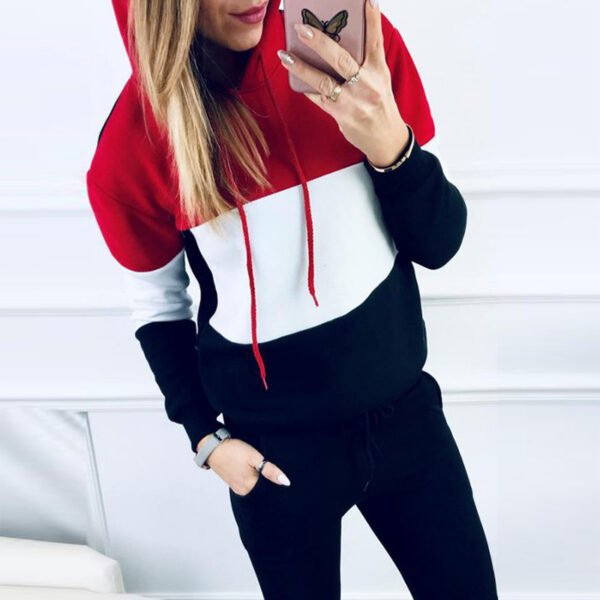 Women's Sportswear Women's Sportswear Fashion Autumn Hooded Casual Suit Tracksuit Women - Image 5