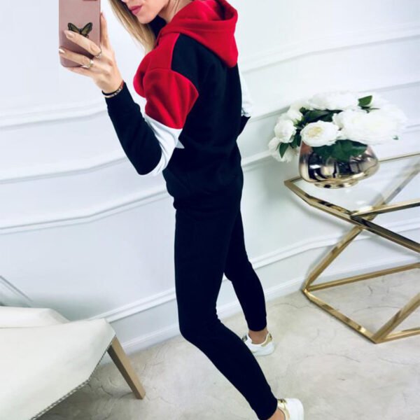 Women's Sportswear Women's Sportswear Fashion Autumn Hooded Casual Suit Tracksuit Women - Image 2