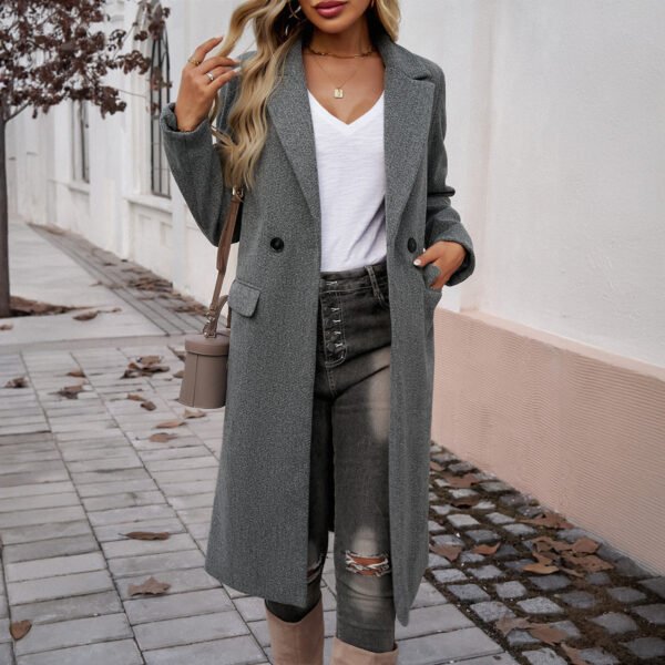 Lady Temperament Commuting Turn-down Collar Coat - Image 6