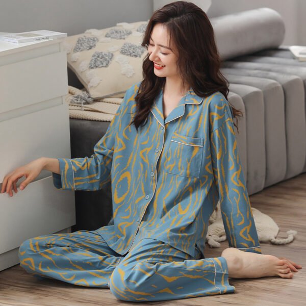 Women's Pure Cotton Long Sleeved Set For Casual Wear And Home Wear - Image 2