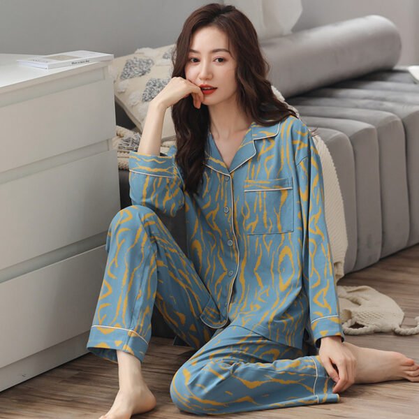 Women's Pure Cotton Long Sleeved Set For Casual Wear And Home Wear - Image 5