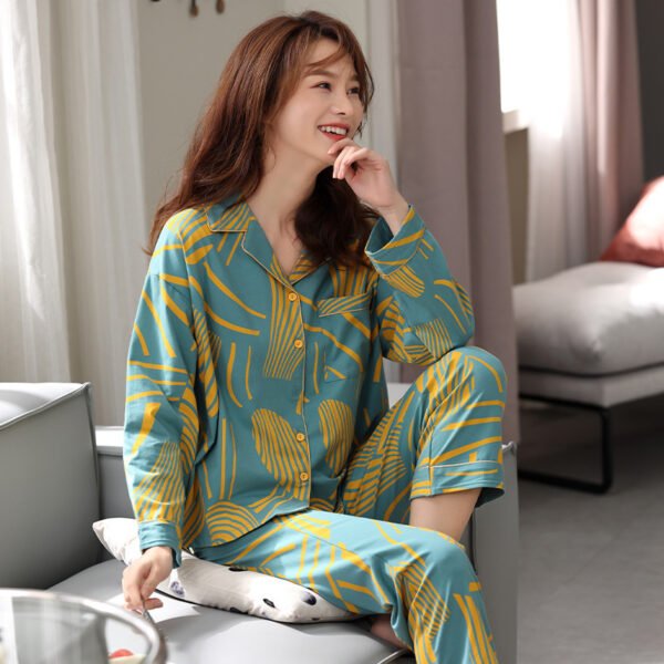 Women's Pure Cotton Long Sleeved Set For Casual Wear And Home Wear - Image 10