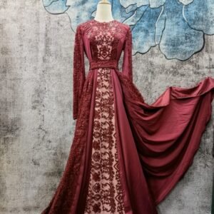 Women's Embroidered Aristocratic Dress Long Skirt