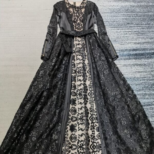 Women's Embroidered Aristocratic Dress Long Skirt - Image 2