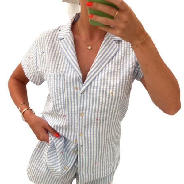 Pajamas Casual Suit Pajamas Outer Wear - Image 4
