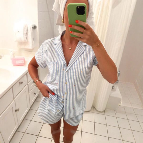 Pajamas Casual Suit Pajamas Outer Wear - Image 3