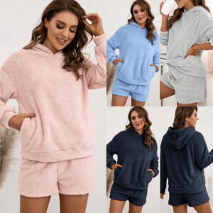 Hooded Sweater Suit Casual Home Wear