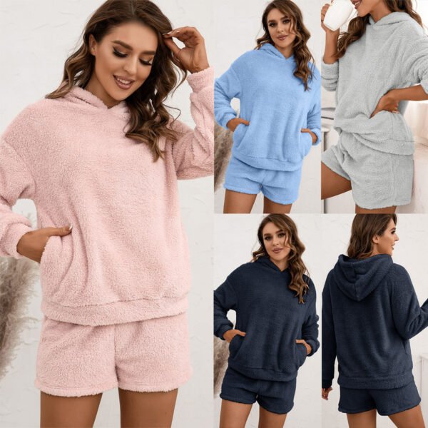 Hooded Sweater Suit Casual Home Wear