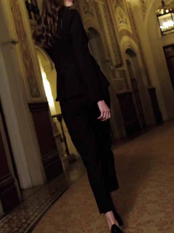Commuting Colorblock Blazer & Pants Set - Image 4