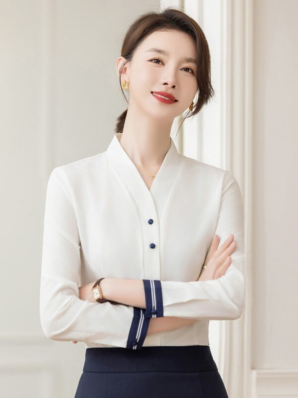 Women's Work Clothes White Shirt - Image 5