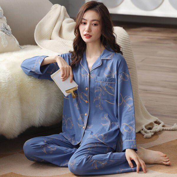 Women's Pure Cotton Long Sleeved Set For Casual Wear And Home Wear - Image 8