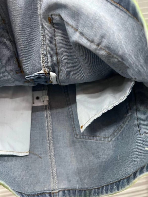 Summer Worn-out Heavy Industry Spray Painting Work Attire Slimming Denim Skirt - Image 4