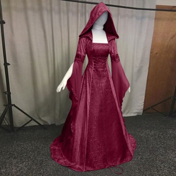 Medieval retro wedding dress - Image 6