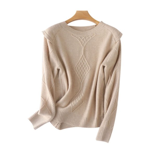 Outer Wear Bottoming Shirt Casual Wool Top - Image 2
